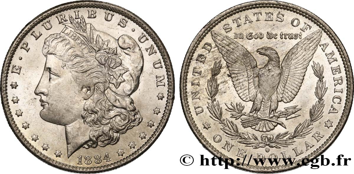 ÉTATS-UNIS D AMÉRIQUE 1 Dollar Morgan 1884 Nouvelle-Orléans SPL 