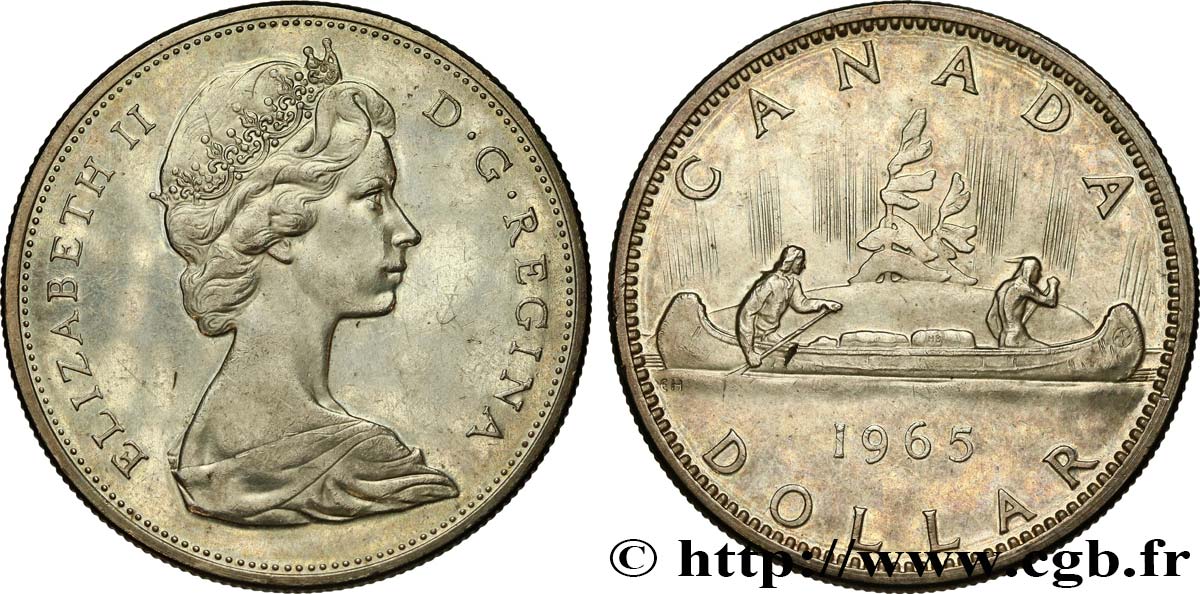 CANADA 1 Dollar Elisabeth II 1965  SUP 