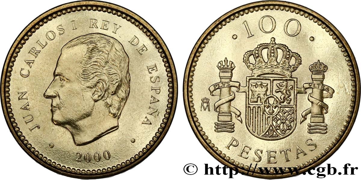 SPAIN 100 Pesetas Juan Carlos I 2000  MS 