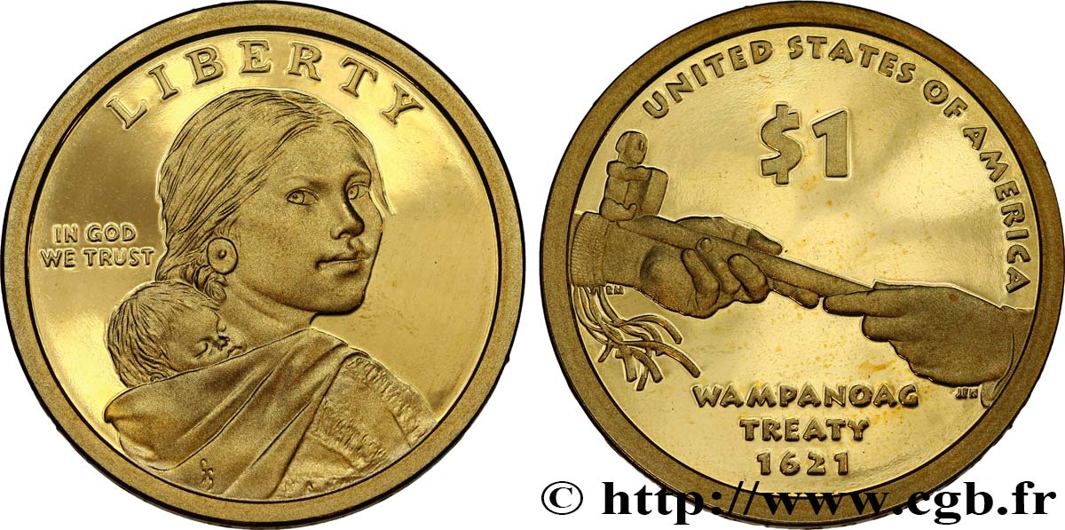 UNITED STATES OF AMERICA 1 Dollar Sacagawea - Proof 2011 San Francisco MS 