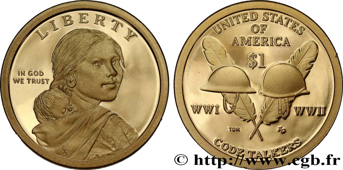 STATI UNITI D AMERICA 1 Dollar Sacagawea - Proof 2016 San Francisco MS 