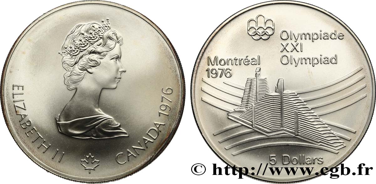 KANADA 5 Dollars JO Montréal 1976 village olympique 1976  ST 
