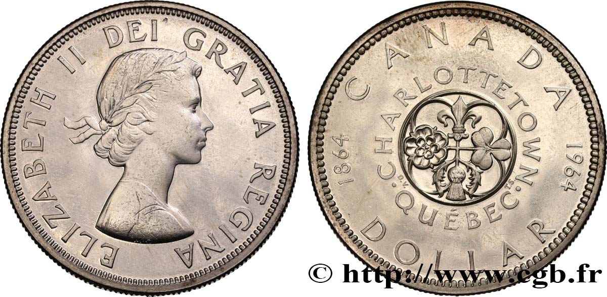 CANADá
 1 Dollar Charlottetown-Québec 1964  SC 