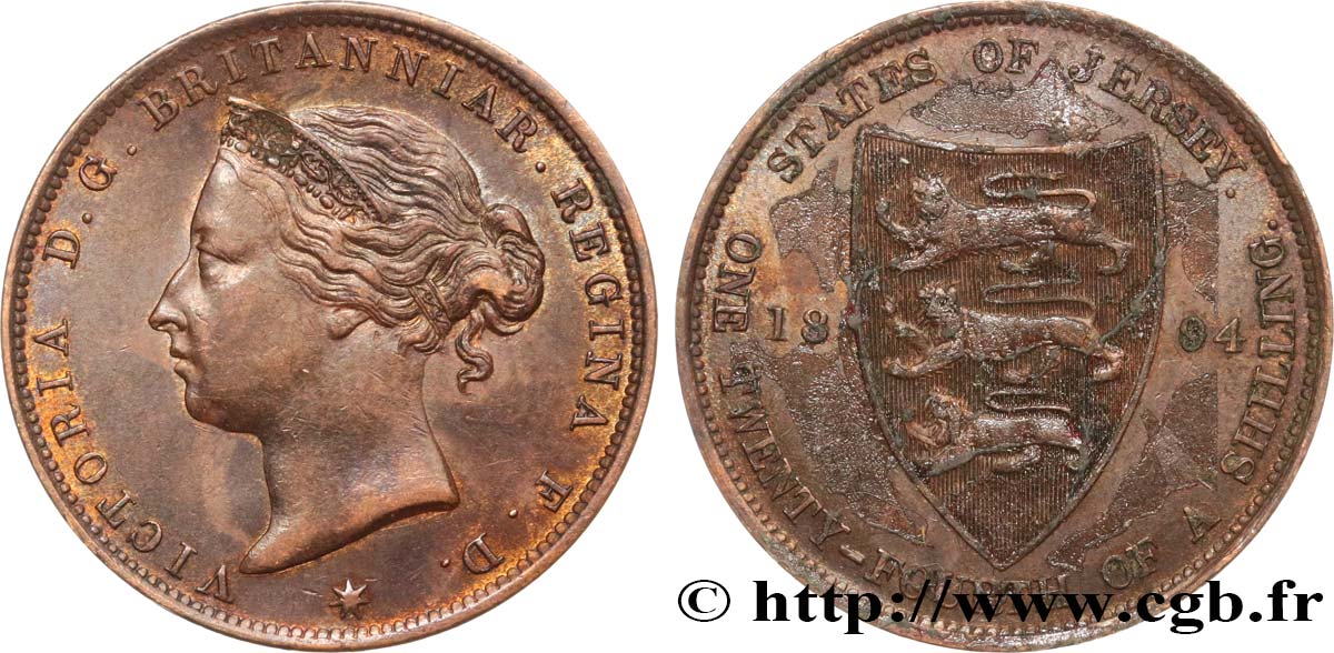 ÎLE DE JERSEY - VICTORIA 1/24 Shilling 1894  EBC 