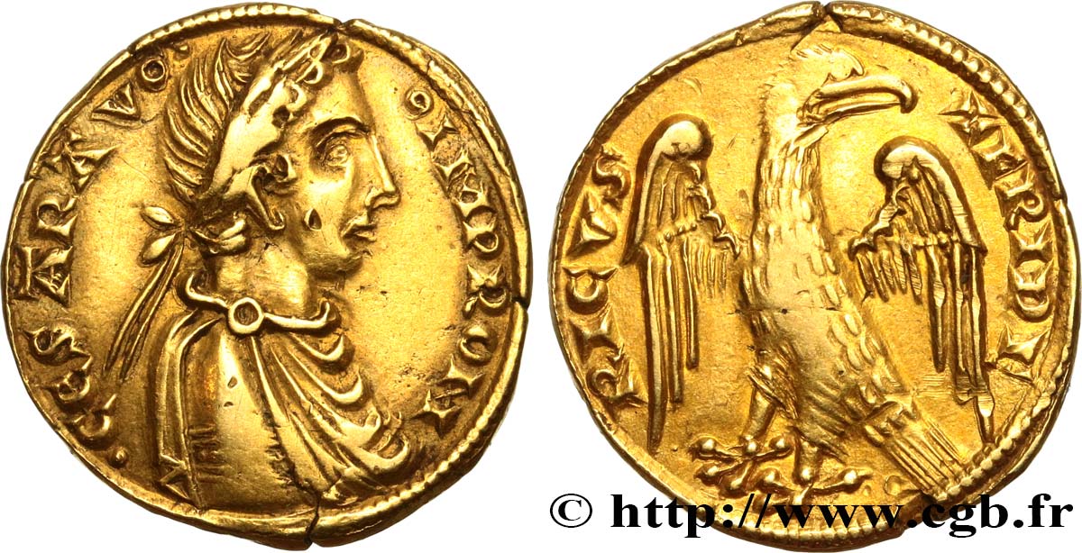 ITALIE - SAINT-EMPIRE ROMAIN GERMANIQUE - FRÉDÉRIC II DE HOHENSTAUFEN Augustale n.d. Messine TTB 