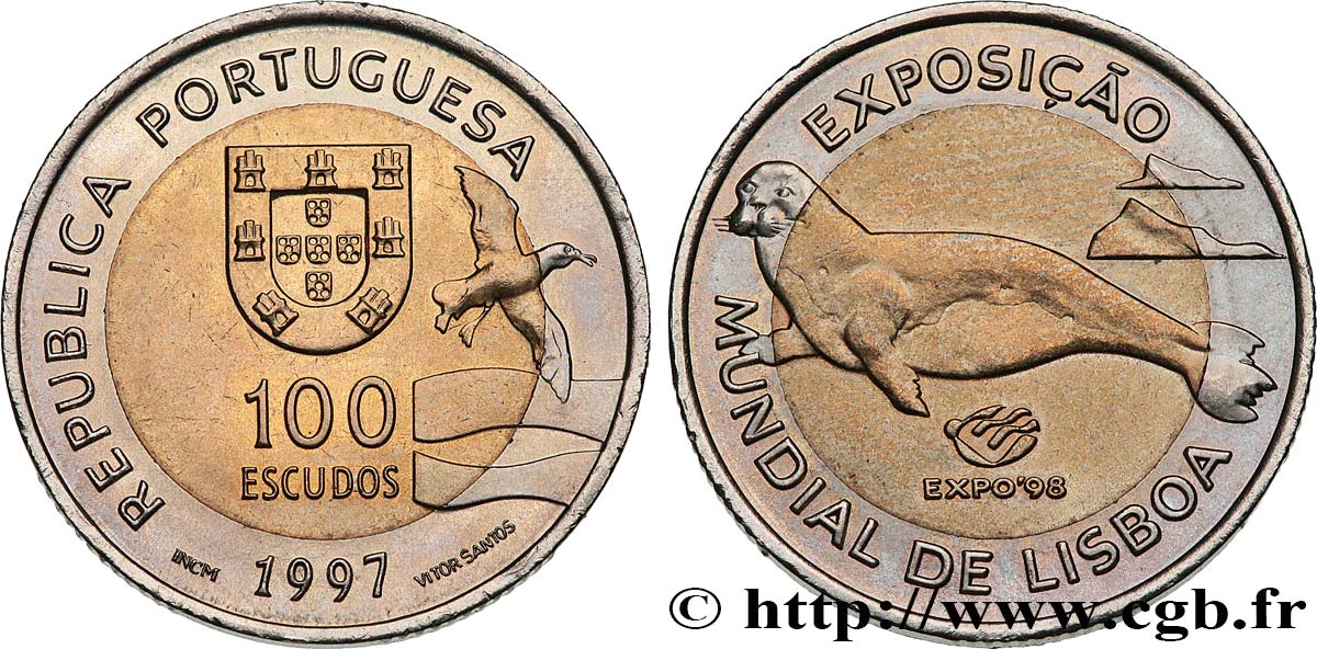 PORTUGAL 100 Escudos Exposition Universelle de Lisbonne 1997  MS 