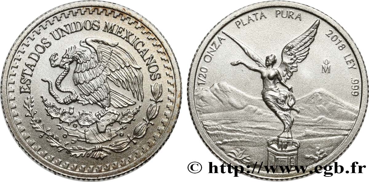 MEXICO 1/20 Once Victoire ailée 2018 Mexico MS 