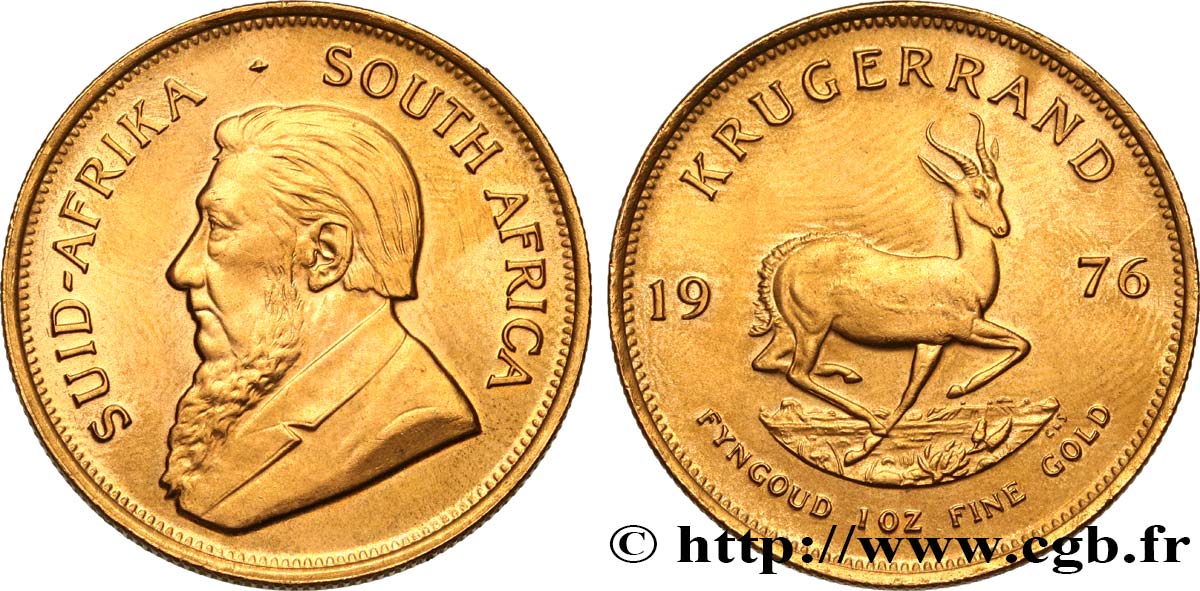 INVESTMENT GOLD 1 Krugerrand Paul Kruger 1976 Prétoria SC 