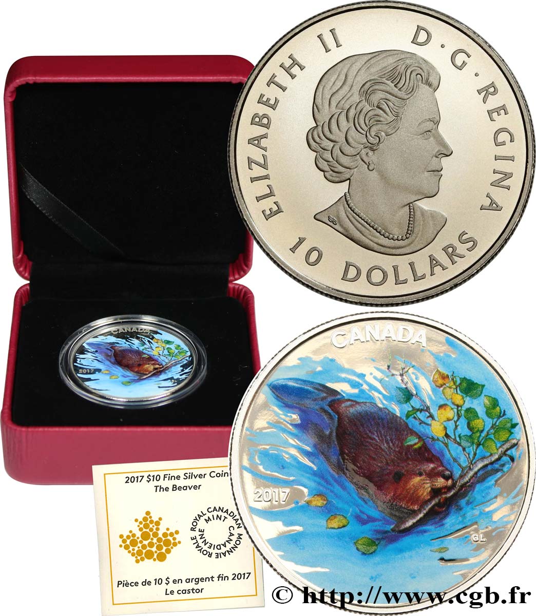 CANADA 10 Dollars Proof Le castor 2017  MS 