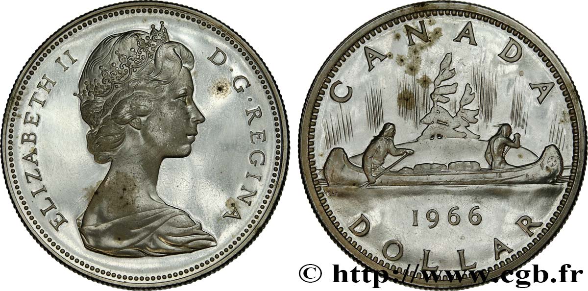CANADA 1 Dollar Elisabeth II 1966  SUP 