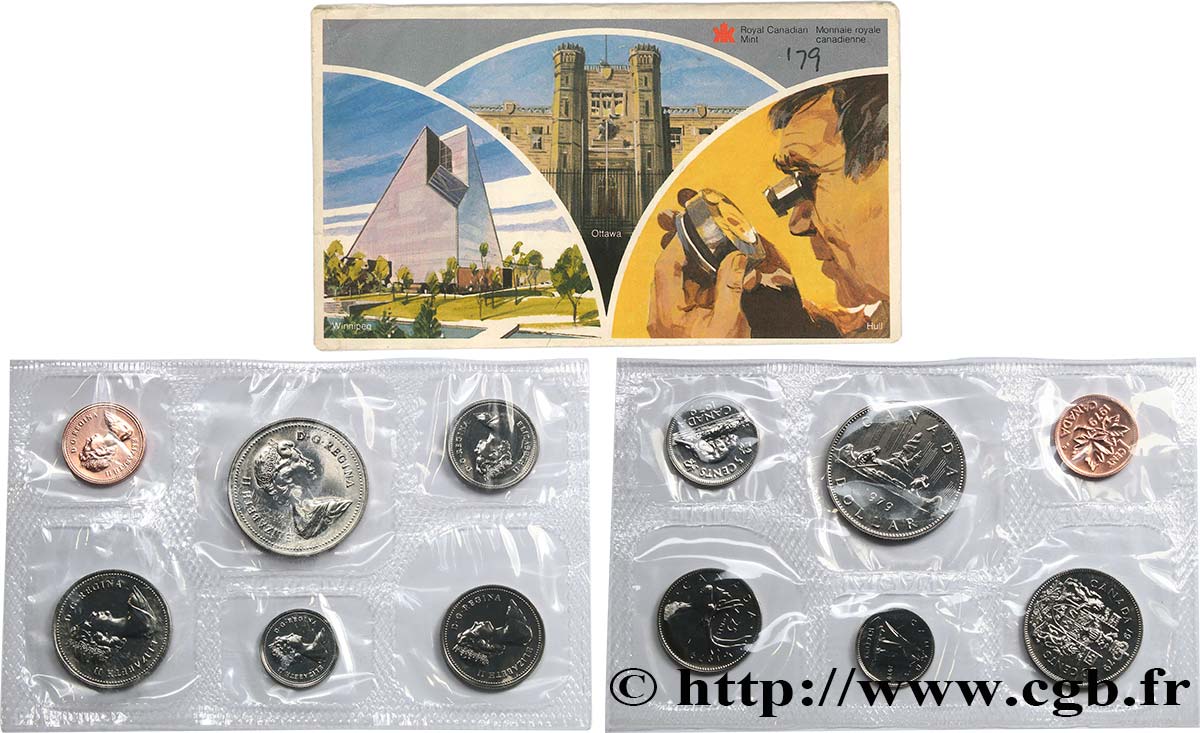 CANADA Série 6 monnaies 1979  FDC 