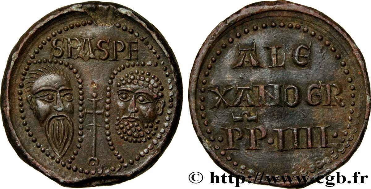 PAPAL STATES - ALEXANDRE IV Bulle n.d. Rome AU/AU 