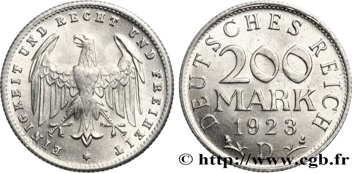 ALEMANIA 200 Mark aigle 1923 Munich SC 