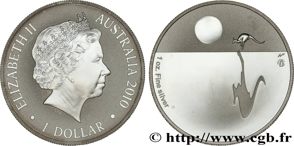 AUSTRALIE 1 Dollar Kangourou 2010  SPL 
