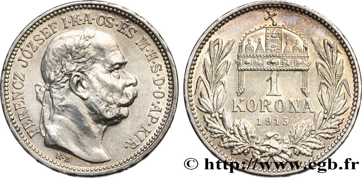 HUNGARY 1 Korona François-Joseph 1915  MS 