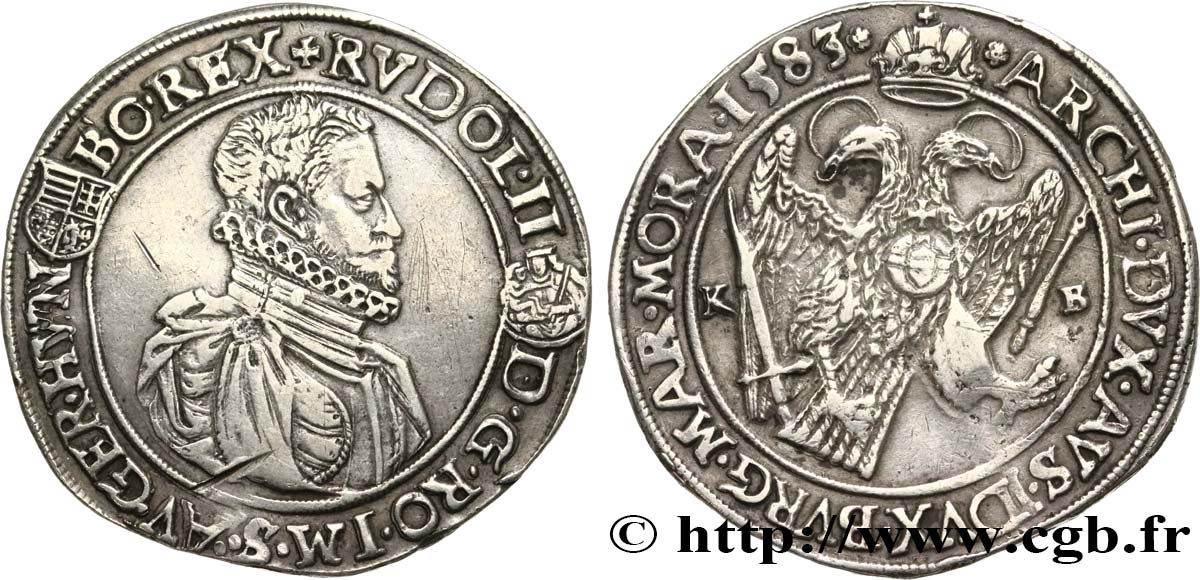 HONGRIE Thaler Rudolphe II 1583 Kremnitz TTB 