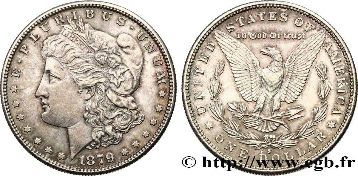 ÉTATS-UNIS D AMÉRIQUE 1 Dollar Morgan 1879 San Francisco SUP+ 