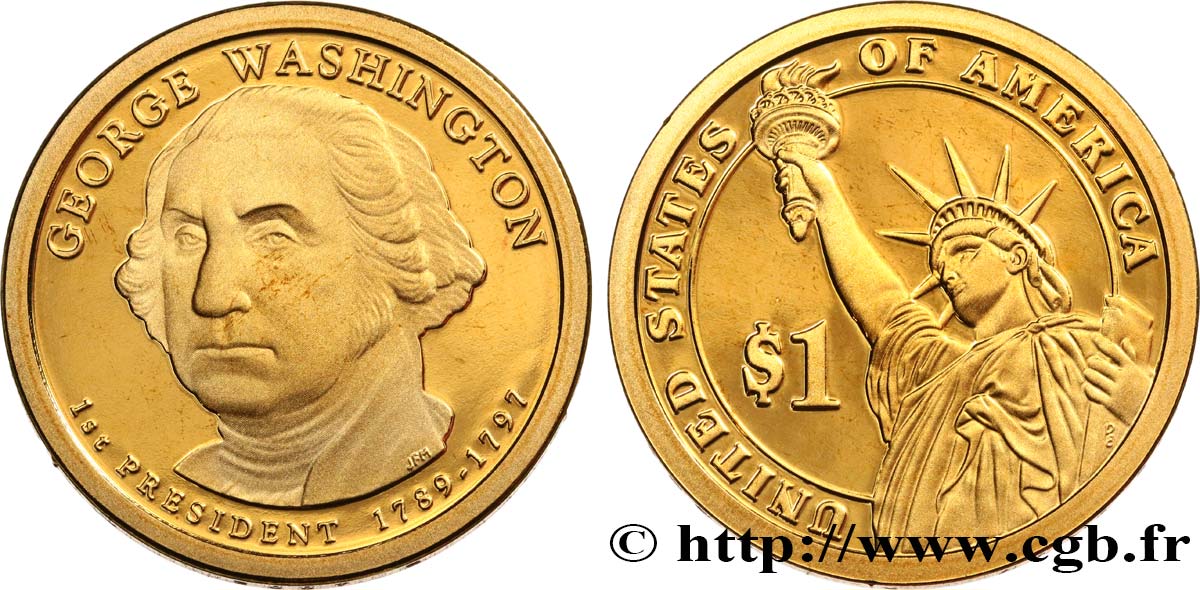 ESTADOS UNIDOS DE AMÉRICA 1 Dollar Georges Washington - Proof  2007 San Francisco SC 