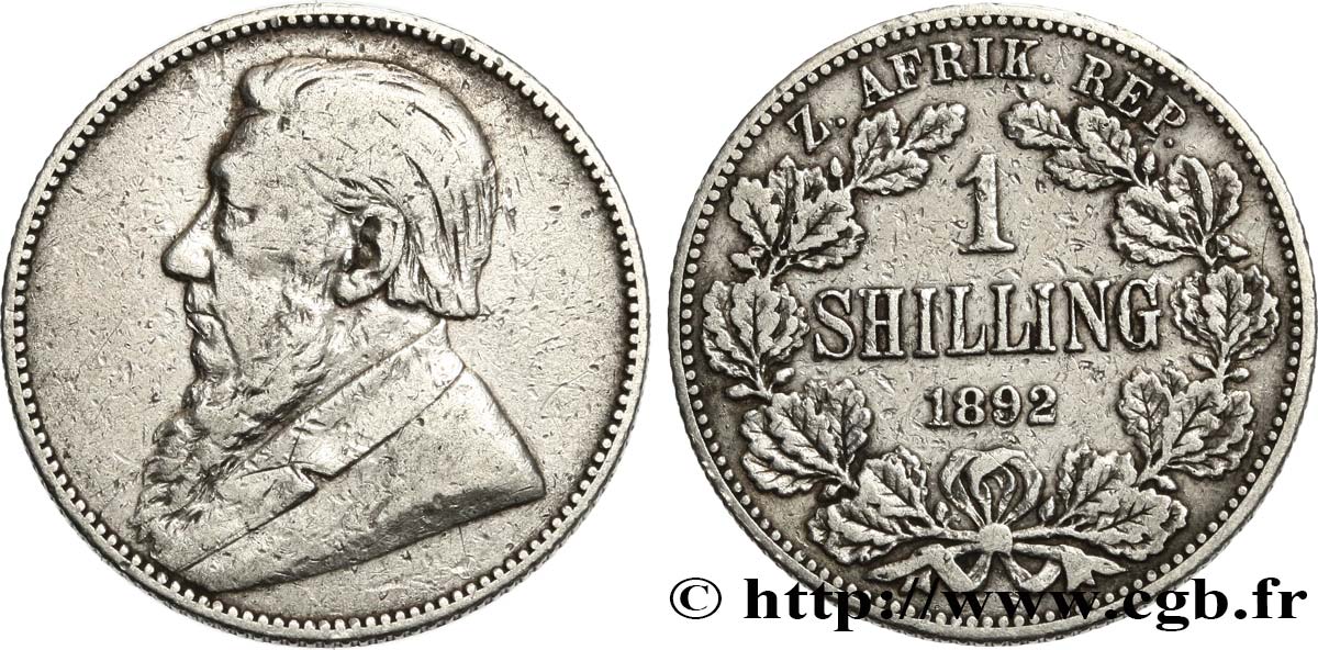 SUDAFRICA 1 Shilling Kruger 1892  q.BB 