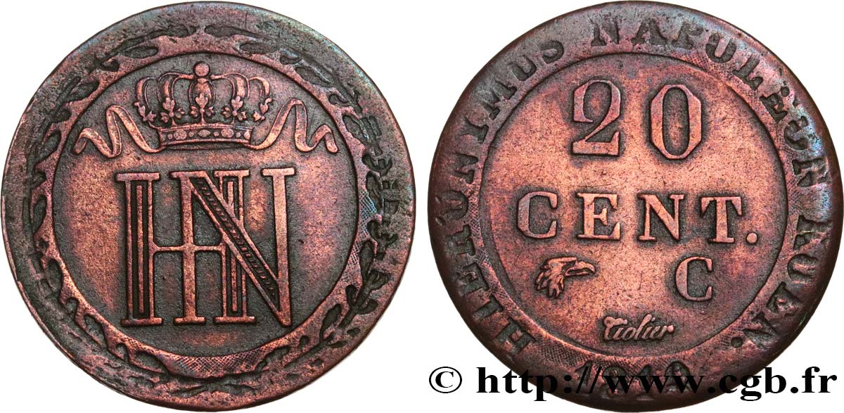 GERMANIA - REGNO DI WESTFALIA  20 Cent 1810 Cassel BB 