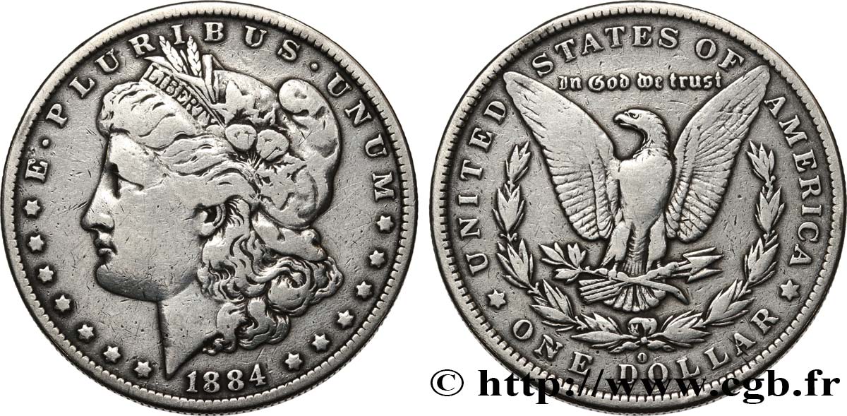 ESTADOS UNIDOS DE AMÉRICA 1 Dollar Morgan 1884 Nouvelle-Orléans BC+ 