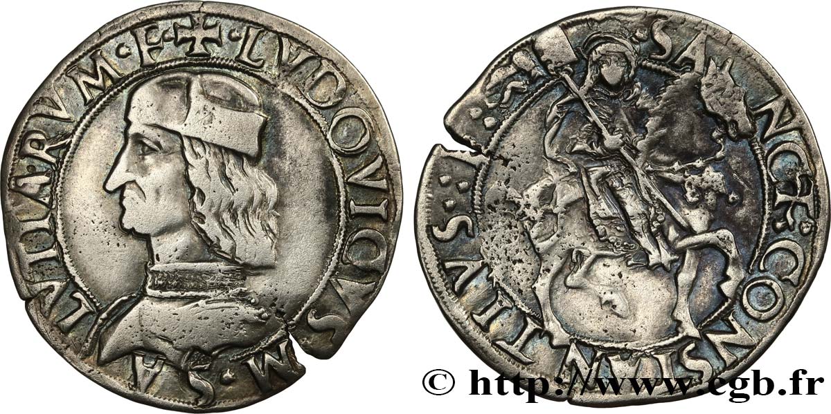 ITALY - MARQUISATE OF SALUZZO - LUDOVICO II Cavallotto n.d. Carmagnole VF 