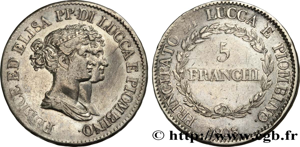 ITALY - LUCCA AND PIOMBINO 5 Franchi Elise et Félix Baciocchi 1808 Florence  
