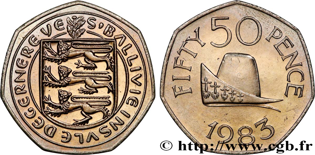 GUERNESEY 50 Pence 1983  SPL 