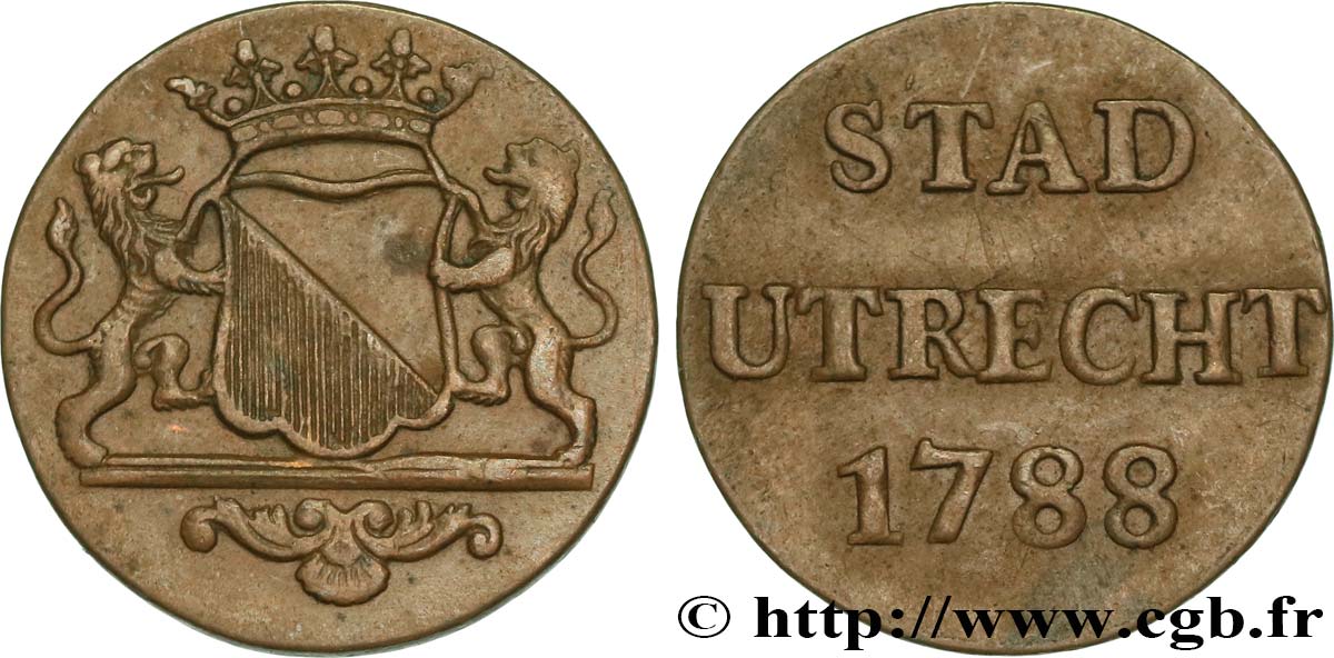 PAíSES BAJOS - PROVINCIAS UNIDAS 1 Duit Utrecht 1788  MBC 