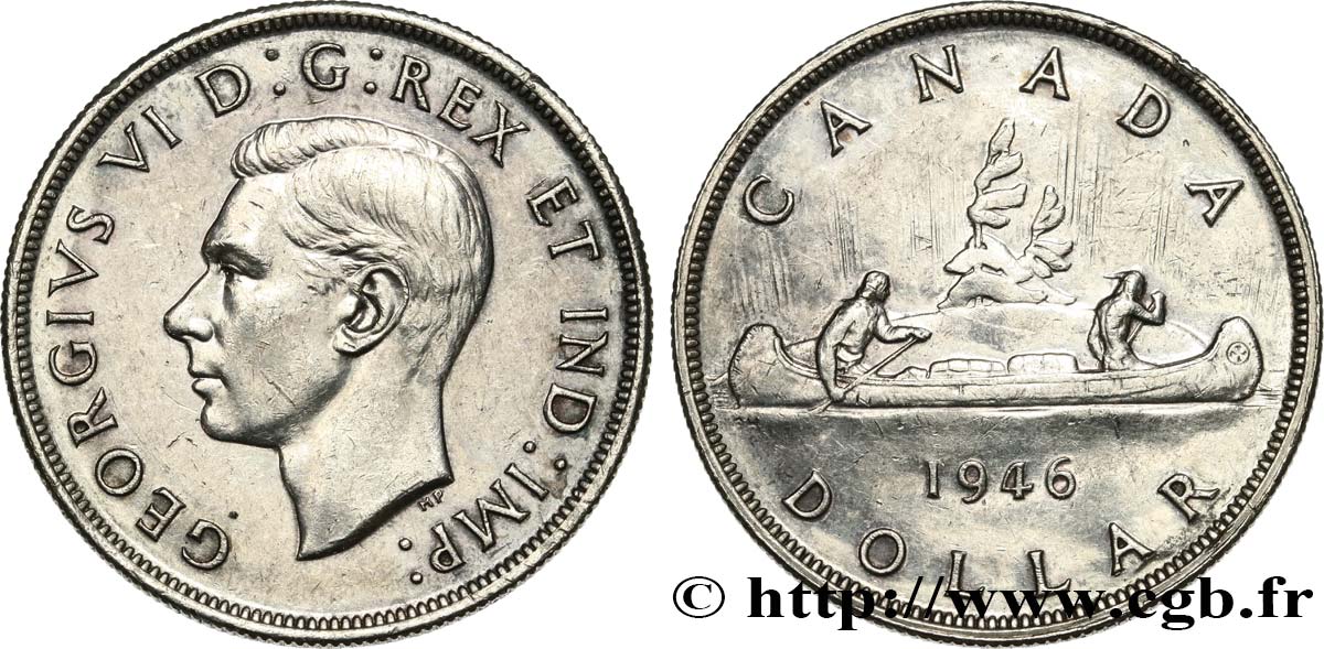 CANADA - GEORGES VI 1 Dollar Georges VI 1946  AU 