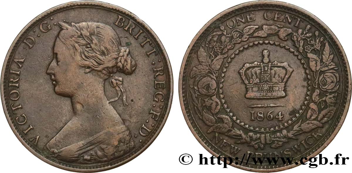 KANADA - NEUBRAUNSCHWEIG 1 Cent Victoria 1864  S 