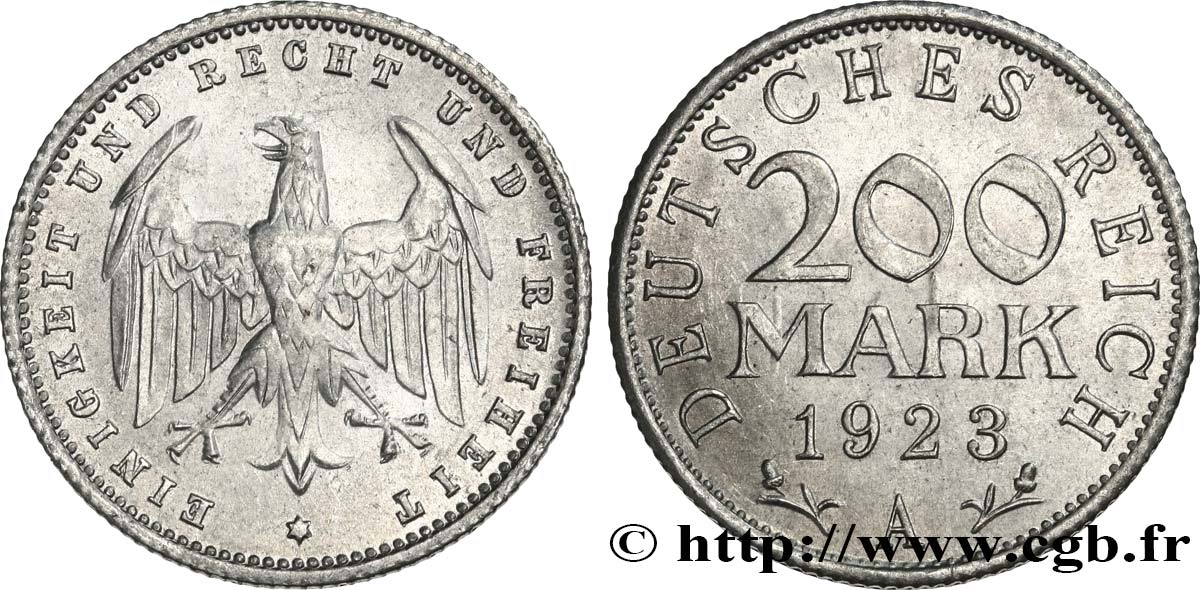 ALLEMAGNE 200 Mark aigle 1923 Berlin - A SPL 