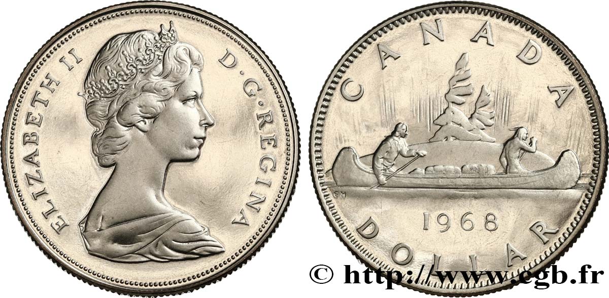 CANADá
 1 Dollar Proof Elisabeth II 1968  FDC 