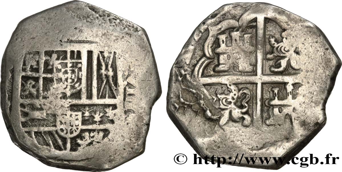 SPAGNA - REGNO DI SPAGNA - FILIPO IV 8 Reales n.d. Séville q.BB 