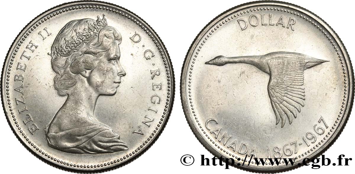 CANADA 1 Dollar centenaire de la Confédération 1967  SPL 