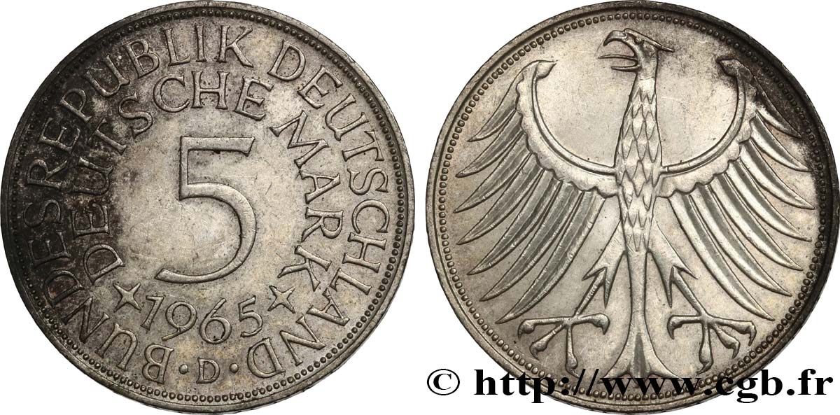 GERMANIA 5 Mark 1965 Munich q.SPL 