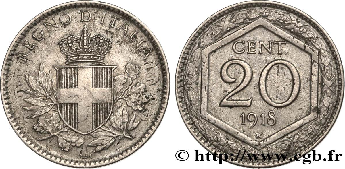 ITALIE 20 Centesimi 1918 Rome SUP 