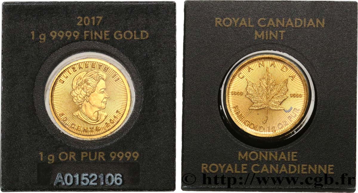 CANADA 50 Cents  Maple Leaf  Elisabeth II 2017  MS 