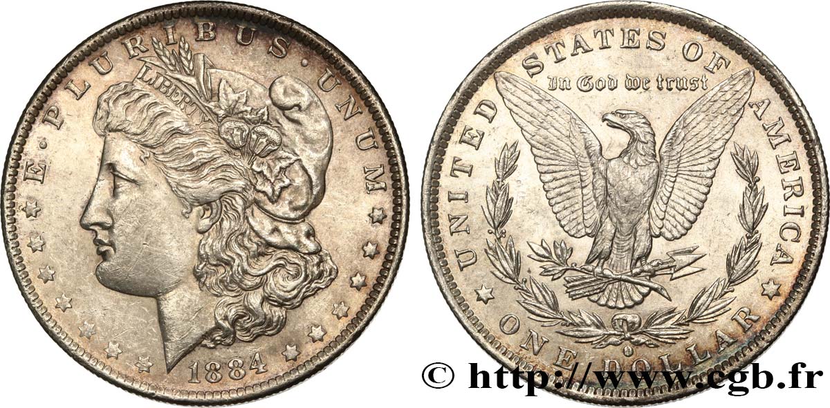ESTADOS UNIDOS DE AMÉRICA 1 Dollar Morgan 1884 Nouvelle-Orléans SC 