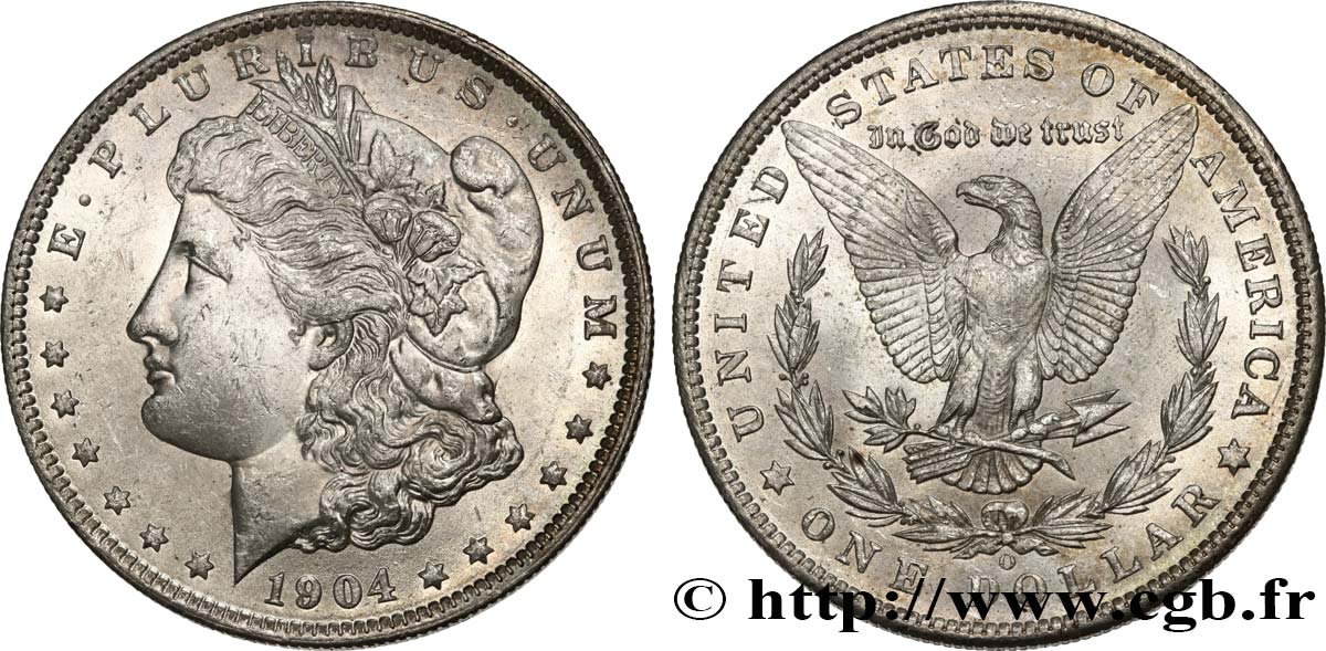 STATI UNITI D AMERICA 1 Dollar Morgan 1904 Nouvelle-Orléans - O MS 