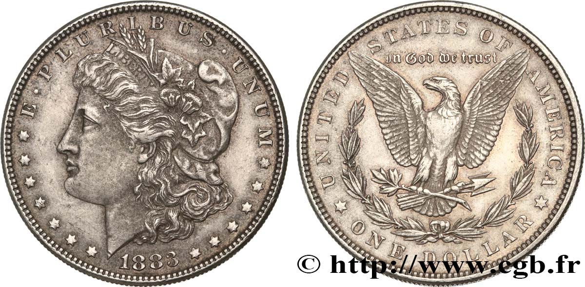 ÉTATS-UNIS D AMÉRIQUE 1 Dollar Morgan 1883 Philadelphie SUP 