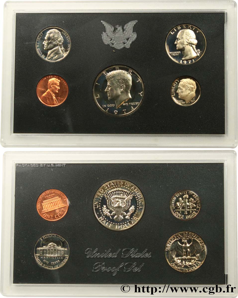 UNITED STATES OF AMERICA S rie Proof Set 1 5 Cents 1 Dime