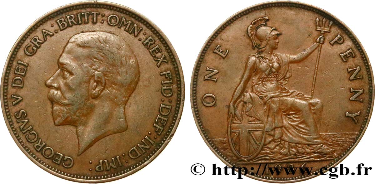 REGNO UNITO 1 Penny Georges V 1936  BB 
