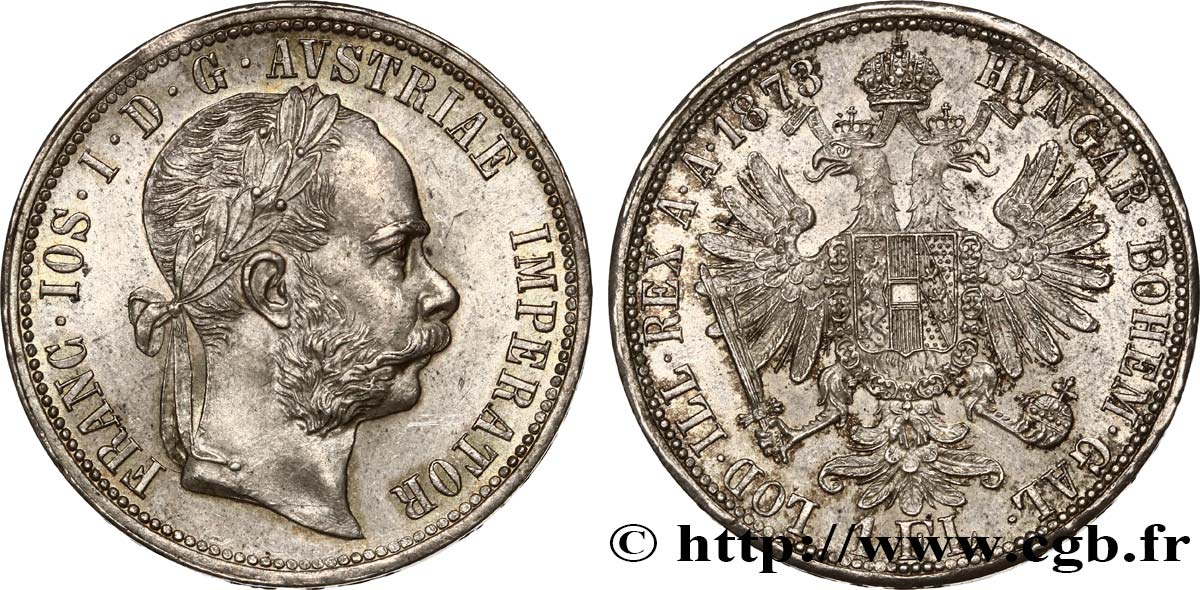 AUTRICHE 1 Florin François-Joseph Ier 1873 Vienne SPL 