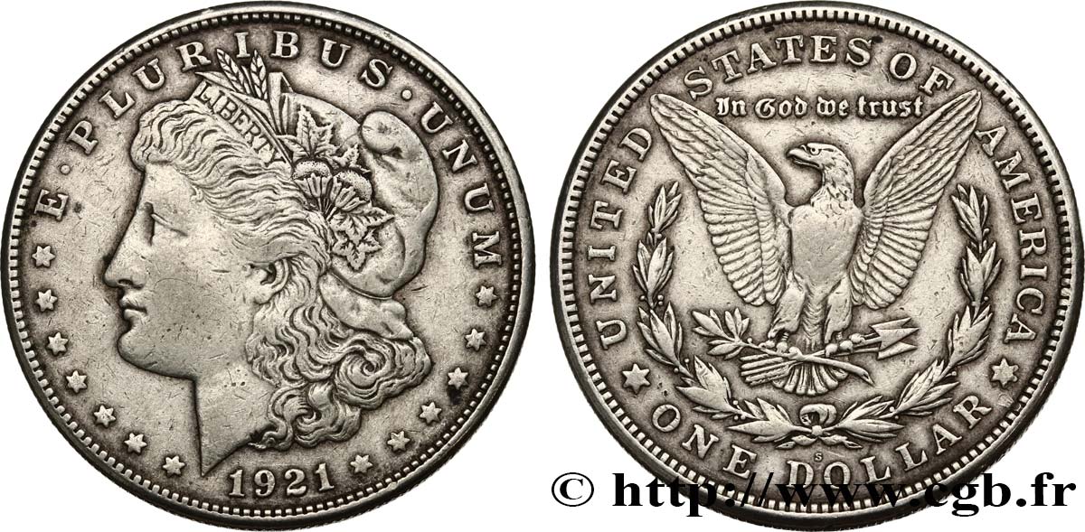 STATI UNITI D AMERICA 1 Dollar type Morgan 1921 San Francisco q.BB 