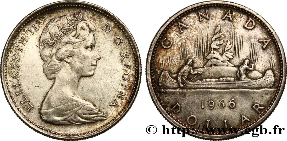 CANADA 1 Dollar Elisabeth II 1966  SUP 