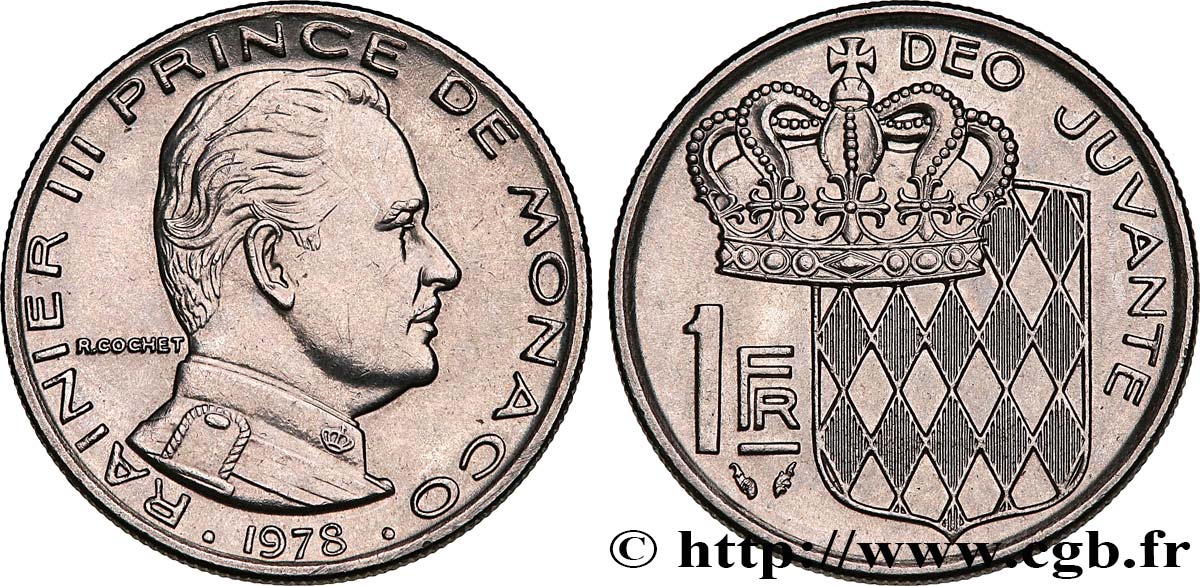 MONACO 10 Francs Rainier III 1978 Paris SUP 