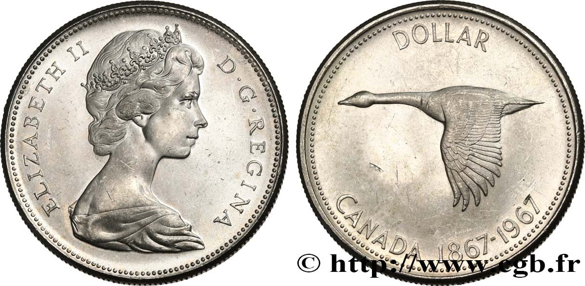 CANADA 1 Dollar centenaire de la Confédération 1967  SUP 
