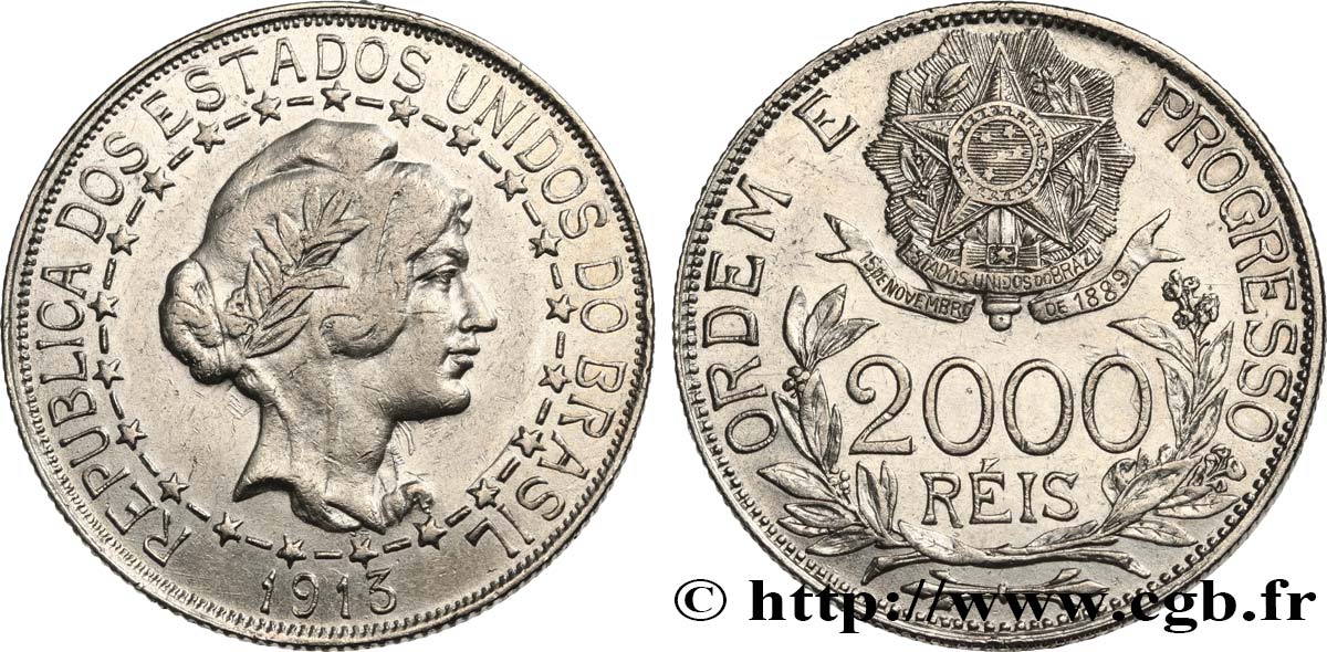 BRASILE 2000 Reis “Liberté” 1913  BB/q.SPL 