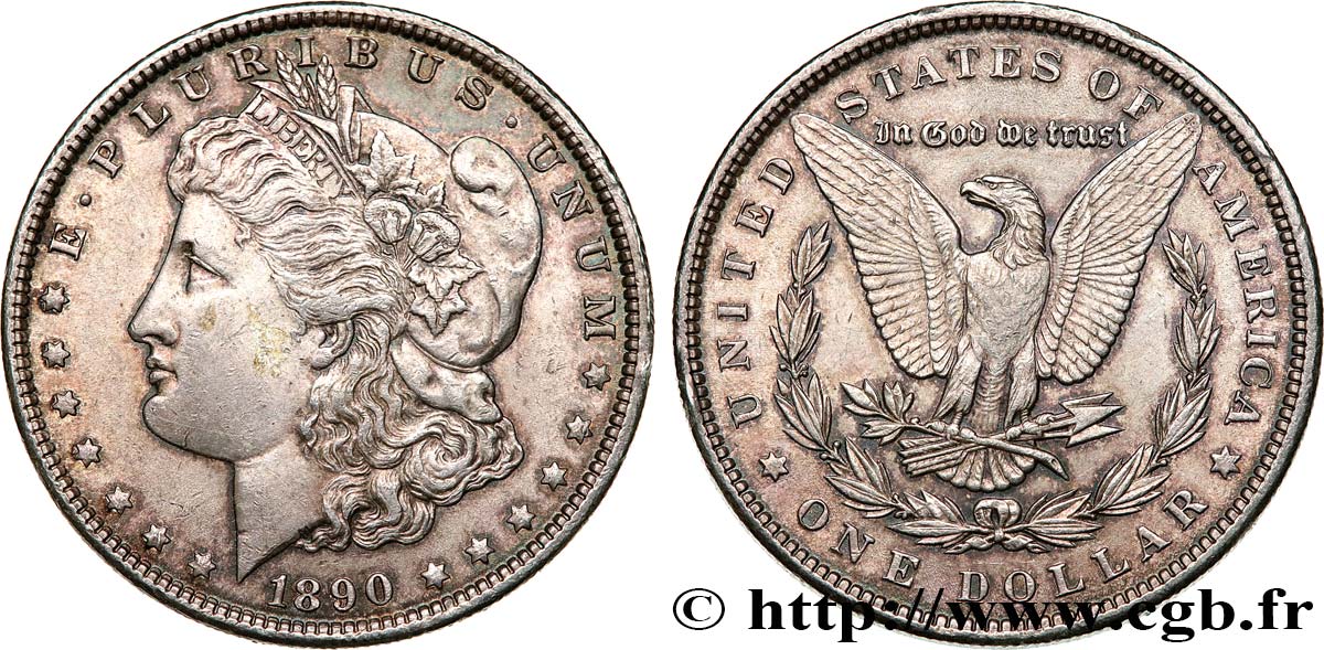 VEREINIGTE STAATEN VON AMERIKA 1 Dollar Morgan 1890 Philadelphie fVZ 